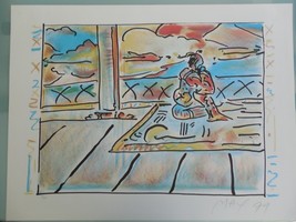 Peter Max &quot;Tibetan Scene&quot; Hand Signed &amp; Numbered 1979 Lithograph - $985.05
