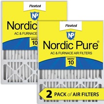 2 Pack Of Nordic Pure 16X25X5 Merv 10 Honeywell/Lennox Ac Furnace Air Fi... - £47.93 GBP