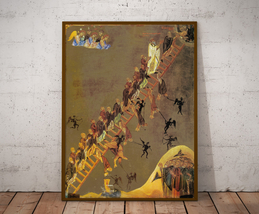 The Ladder of Divine Ascent, Wall Art, Byzantine iconography, Poster and... - $14.00+