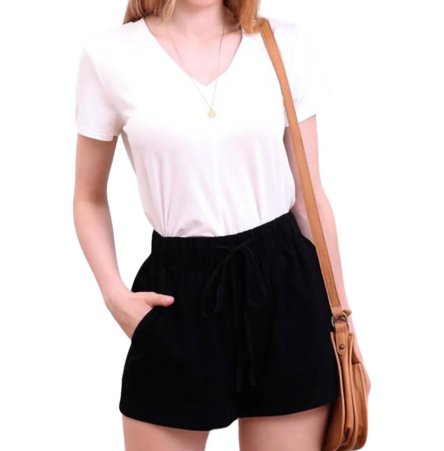 Ninexis Drawstring Shorts Black - $31.00