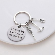 If Grandpa Can&#39;t Fix it Toolbelt Keychain Father&#39;s Day Keychain Grandfather Gift - £2.96 GBP