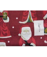 JO-ANN FABRICS OLD WORLD SANTA CLAUS CHRISTMAS COTTON FABRIC  2 YARDS - $20.74