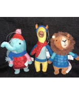 2021 Target Christmas Wondershop Plush Dressed Animal Ornament Lot Of 3 NEW - $33.87 CAD