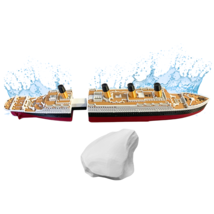 Colorized Split In Half Titanic Bath Boat And Pool Toy,Break In Half RMS... - $556.74 MXN