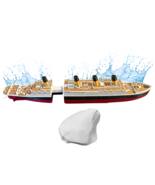 Colorized Split In Half Titanic Bath Boat And Pool Toy,Break In Half RMS Titanic - $41.60 CAD
