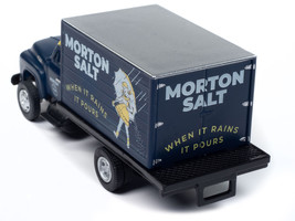 1954 Ford Box Truck Dark Blue with Yellow Top "Morton Salt" "Mini Metals" Series - £28.00 GBP