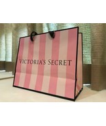 Victoria&#39;s Secret MEDIUM Glossy Paper Shopping Gift Bags - Pink Stripe 3... - $14.55+