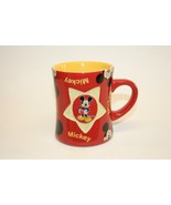 Disney Parks Mickey Mouse Red &amp; Yellow Gold Star 3D Coffee Tea Mug Cup - £10.22 GBP
