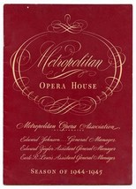 Metropolitan Opera Program 1945 Golden Cockerel Patrice Munsel Richard M... - £17.95 GBP