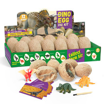 simulation dinosaur eggs archaeological dig kids toy  - £21.10 GBP