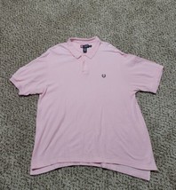Chaps By Ralph Lauren Men&#39;s Pink 100% Cotton Polo Shirt, XXL/2XL - £7.85 GBP