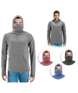 Men&#39;s Activewear Long Sleeve T-shirt Ninja Mask Thumb Hole Cuff Hooded S... - $25.97 CAD