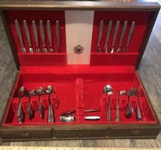 Vtg Simeon L&amp; George H Rogers Company Stainless 81 Piece Anti Tarnished Oneida - £150.88 GBP