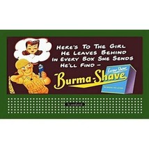 Ho 1 1/2&quot; X 3&quot; Billboard Sign Glossy Insert Burma Shave #5 - £3.92 GBP
