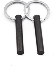 Survival Drilled Ferrocerium Flint Fire Starter Rod with Keychain Ring 2 Inch - £10.49 GBP