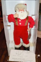 Vtg 1998 &quot;Jingle Bell Rock Santa&quot; Animated Dancing 1ST Edition Christmas - £39.22 GBP