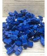 100 Pcs Blue Cable Connectors Quick Splice 18-14AWG Lock Wire Terminals ... - £4.66 GBP
