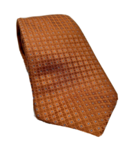 Tasso Elba Silk Tie Men Classic Orange Necktie 61 Inches Office Career Wear - $11.49