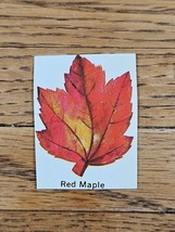 Postal Seal &quot;Red Maple&quot; Leaf Used Cutout Vintage Fall Autumn - €0,86 EUR