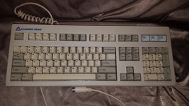 Vintage Leading Edge Mechanical Spring Computer Keyboard 5 pin - $69.00