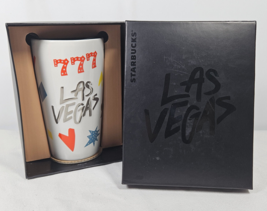 Starbucks LAS VEGAS 777 Collectible Coffee Ceramic Travel Tumbler 12oz 2021 - £31.34 GBP