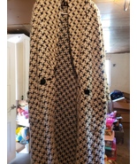 P.G.E. Mohair 80s Women&#39;s Sweater Trench Coat Jacket Size M - $1,650.47 MXN