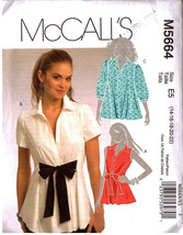 Misses SHIRTS 2008 McCall&#39;s Pattern 5664 Sizes 14-16-18-20-22 UNCUT - $12.00