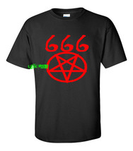 666 PENTAGRAM T SHIRT baphomet black metal death metal goth gothic satanic  - £13.61 GBP+