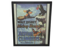 Walt Disney&#39;s Mickey Mouse in Alpine Climbers Reproduction Print ~ Framed - £15.92 GBP