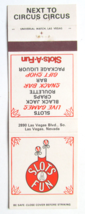 Slots-A-Fun - Las Vegas, Nevada Restaurant, Games 20 Strike Matchbook Cover NV - £1.19 GBP