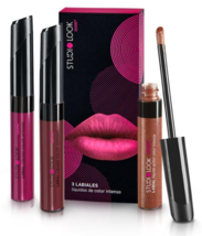 CYZONE STUDIO LOOK SET 3 LIPSTICK Mocha Matte, Wine Matte &amp; Bronze Glitter - £14.87 GBP