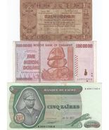 Zimbabwe, Zaire, Netherland, Lot of 3,  All Different Banknotes, Rare Co... - $15.64