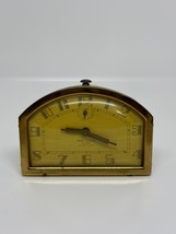 VTG New Haven Art Deco Clock Convex Dial Brass Mantel Clock Decor NOT WO... - $1,059.10 MXN