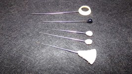Antique Assorted Victorian Hat/Stick Pins  5 PCS. - $13.10