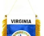 Moon Knives State of Virginia Mini Flag 4&#39;&#39;x6&#39;&#39; Window Banner w/suction ... - £2.26 GBP