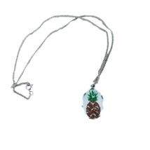 Blackinton Vintage Pineapple Pewter Necklace With Chain - £7.42 GBP