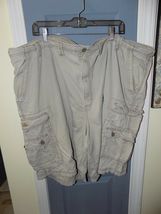 Lee Dungarees Cargo Khaki 8 Pocket Shorts Size 52 Men's - $28.79