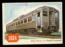 1955 Rails & Sails TOPPS Trading Card #75 Rail Diesel Car Budd Company Railroad - $12.63