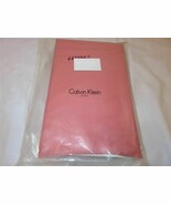 Calvin Klein Hibiscus Solid Sateen Tandori coral Tailored Cal King Bedsk... - $63.31