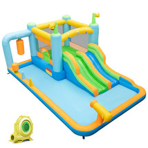 Giant Inflatable Water Slide for Kids Aged 3-10 Years (with 735W Blower) - Colo - £406.06 GBP