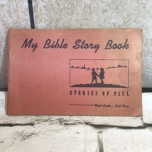 Vintage 1937 My Bible Story Book Stories Of Paul Sunday School Workbook - £15.81 GBP