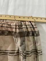Breckenridge Women's Tan/Brown Plaid Rear Zipper Pull-On Pencil Skirt Waist 26" image 11