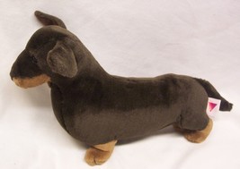 Dakin Nice Dark Brown Dachshund Weiner Dog 15&quot; Plush Stuffed Animal Toy - £23.33 GBP