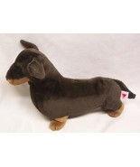 Dakin NICE DARK BROWN DACHSHUND WEINER DOG 15&quot; Plush STUFFED ANIMAL Toy - £23.44 GBP