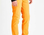 COTTON CITIZEN Mens Splash Straight Fit Jeans Orange 32W - £96.08 GBP