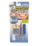 NATURAL WHITE INSTANT SMILE TEETH REPLACEMENT KIT fast &amp; easy Missing to... - $12.89 CAD