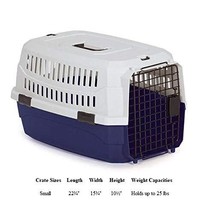 MPP Pet Travel Crate Heavy Duty Plastic Blue Grey Two Tone Secure Dog Cage Pick  - £56.64 GBP