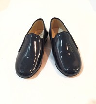 Manelli Kids Shoes NEW Original Box Slip On Flats Navy Blue Color Glossy - $10.00