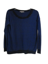 GAP Sweater Size X-Small  Long Sleeve Shirt Striped Black Blue Wool Blend - $8.99