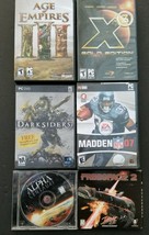 PC Freespace 2 AlphaCentauri Darksiders X3 Gold Ed Age of Empires III Madden 07 - £28.40 GBP